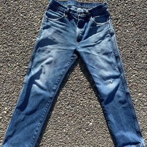 Rustler Men's Dark Blue Straight Jeans